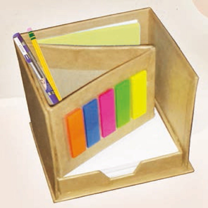 Eco-Friendly Penstand With Sticky Note (Triangle)