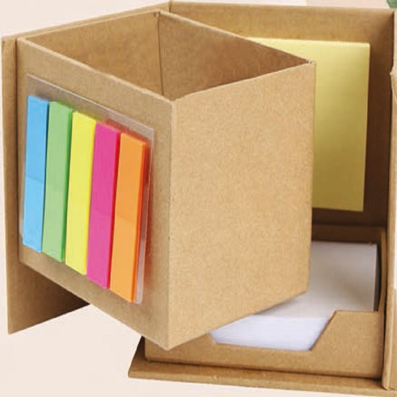 Eco-Friendly Penstand With Sticky Notes (Square)