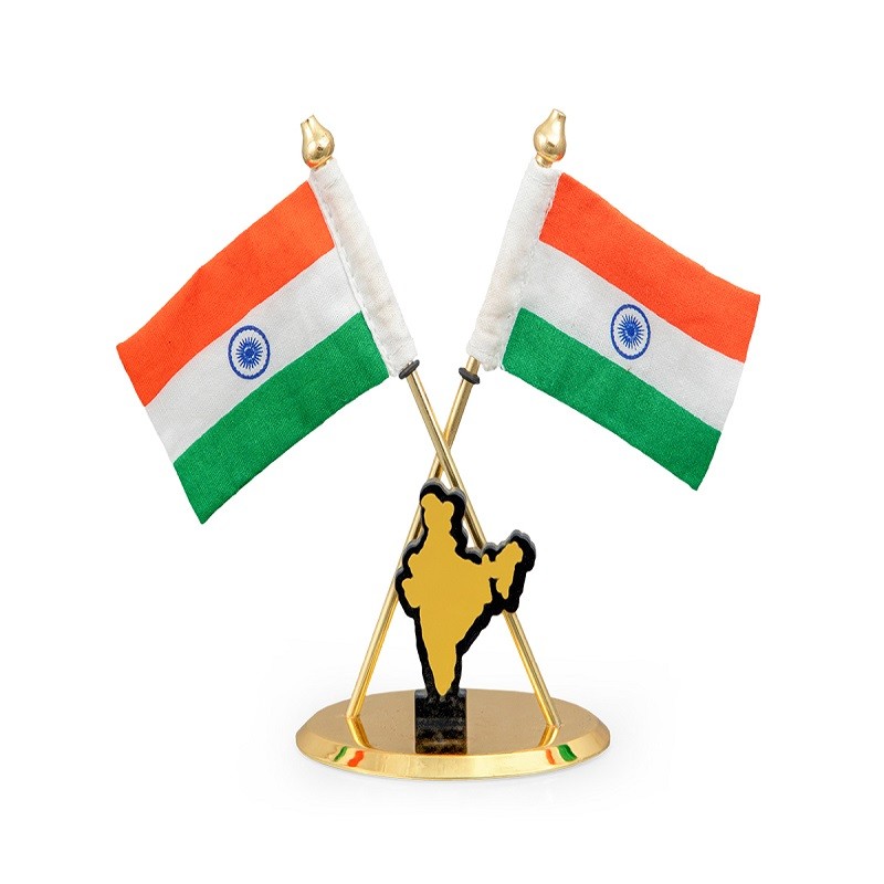 Indian Flag for the office table or car dashboard with a Indian Flag