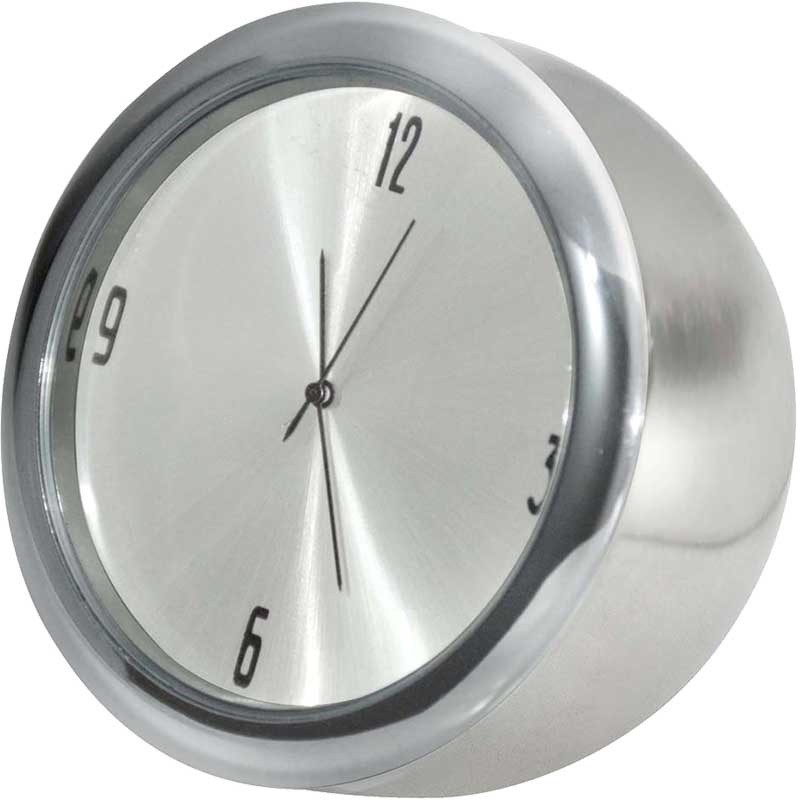 Big Metal Half Round Shape Clock with Gold & Silver