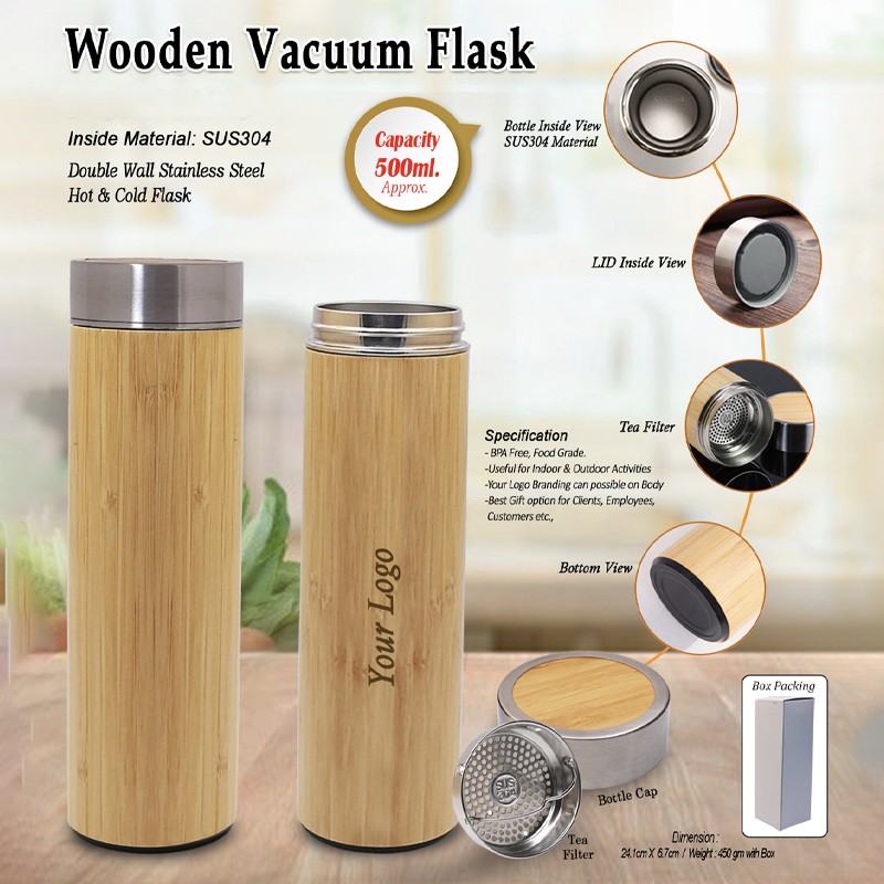 Wooden Vacuum Flask