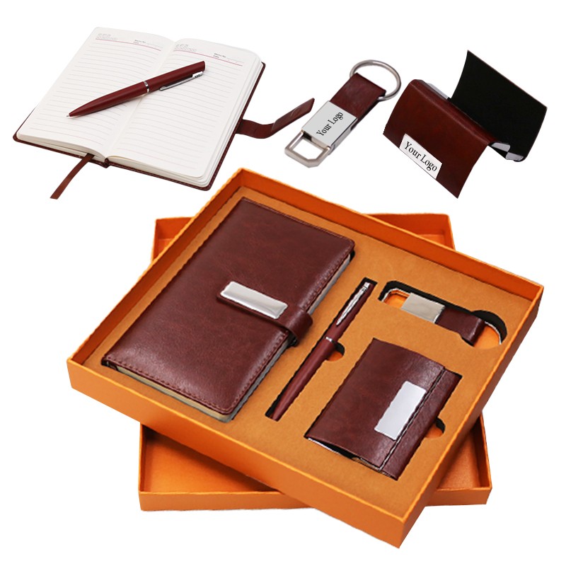 PU Diary, Metal Pen, Metal Keychain, Business Card Holder