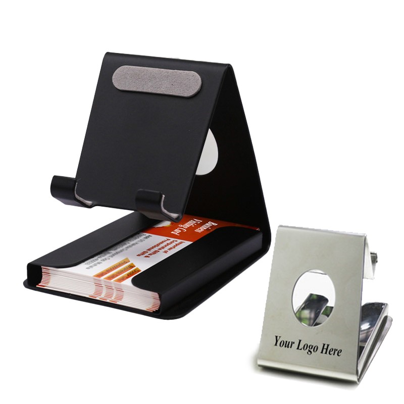 Metal Mobile Stand With Visiting Card Holder