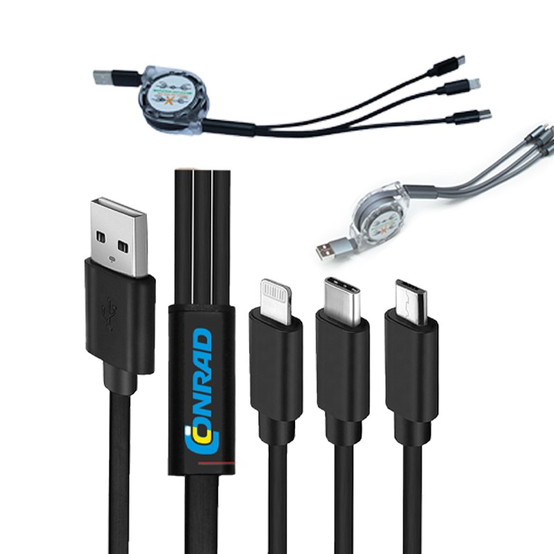 3 In 1 Mobile Charging Cable