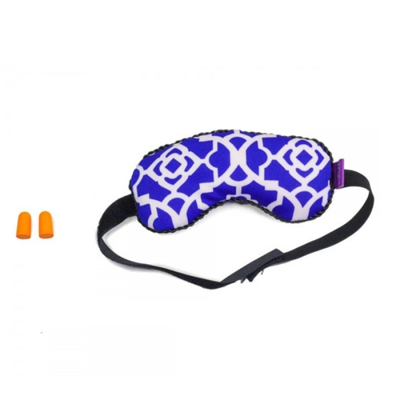 Micro-beads Eye Mask with Ear Plugs - Blue