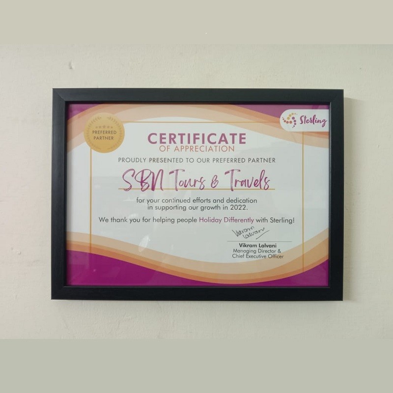 A4 Size Certificate Photo Frame