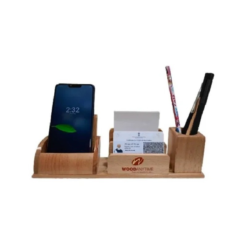 Wooden Desktop Pen Stand