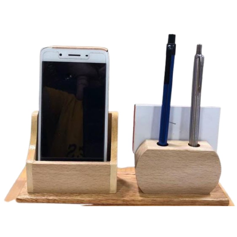 Mobile Stand With 2 Pen & Card Holder