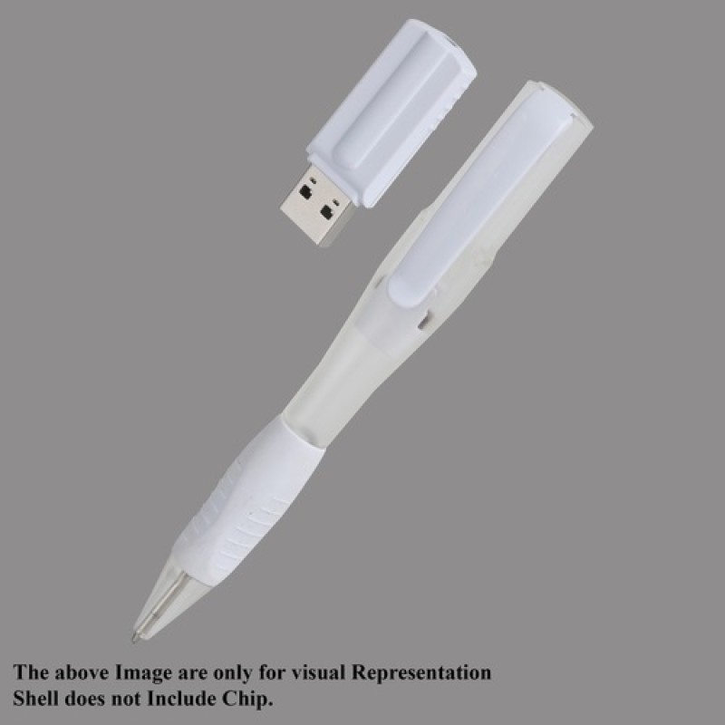 White Clear & Clear Pendrive - 16GB