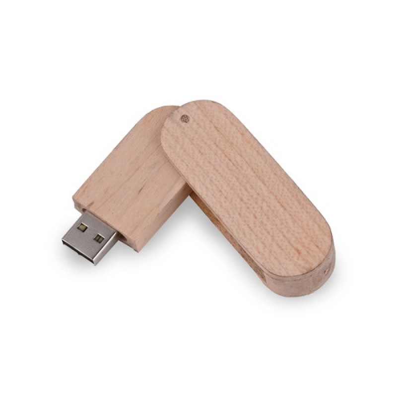 Wooden Swivel Pen drive- 64GB
